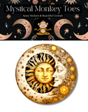 Mystical Monkey Toes - Sun and Moon Sticker