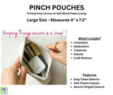 Pinch Pouch 3-Piece Set: Denim Apples