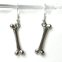Amy Foxy Style Handmade Earrings - Femur Bone Charms