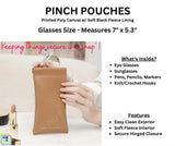 Pinch Pouch 3-Piece Set: Denim Apples