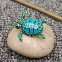 Mio Queena - Enamel Turtle Brooch