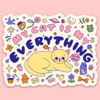 Tender Ghost - My Cat Is My Everything Sticker