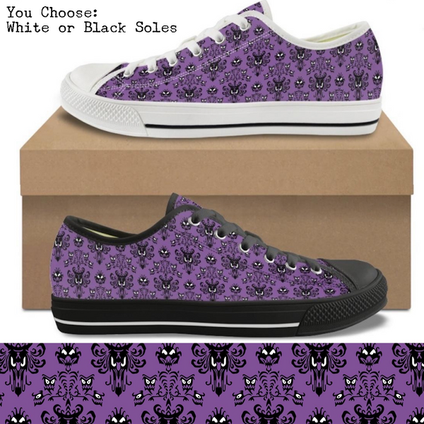 Haunted Walls CANVAS LOW TOP SHOES **REQUEST A PREORDER INVOICE**