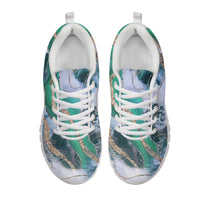Green & Gold Marble CLASSIC WALKING SHOES **REQUEST A PREORDER INVOICE**