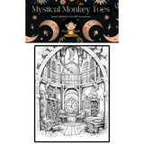 Mystical Monkey Toes - Beautiful Library Coloring Sheets With Stackable Crayon