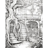 Mystical Monkey Toes - Beautiful Library Coloring Sheets With Stackable Crayon
