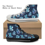 Cute Dragons CANVAS HIGH TOP SHOES **REQUEST A PREORDER INVOICE**