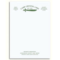 Herb Lester Associates - Fictional Hotel Notepads (Set of 3): Camp Crystal Lake