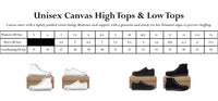 Size chart conversion. This information can also be found on the order menu options.