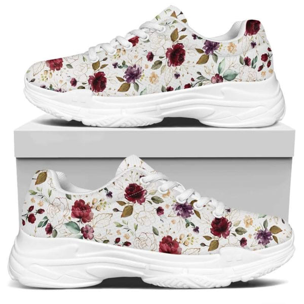 Watercolor Flowers Kitty Kicks™️ MODERN WALKING SHOES **REQUEST A PREORDER INVOICE** ($5 deposit will be applied to your full invoice)
