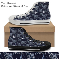Stingrays CANVAS HIGH TOP SHOES **REQUEST A PREORDER INVOICE**