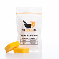 The Herbal Zen - Shower Steamer 2-Pack: TROPICAL REFRESH (Tangerine, Lemon, and Orange)