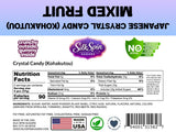 Silk Spin Sugars Japanese Crystal Candy label with nutrition facts and branding information.