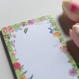 Alla Dickson Art -  Bohemian Butterfly Wildflower Notepad