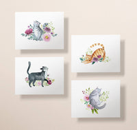 Twigs Paper - Playful Cats Greeting Card Set