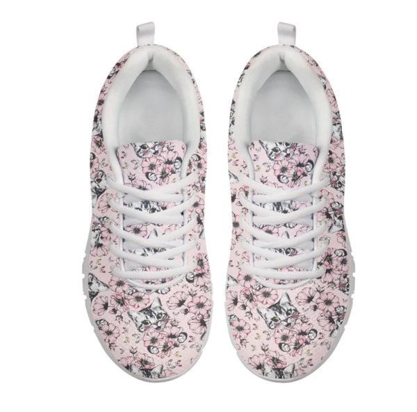 Floral Kitty CLASSIC WALKING SHOES **REQUEST A PREORDER INVOICE**