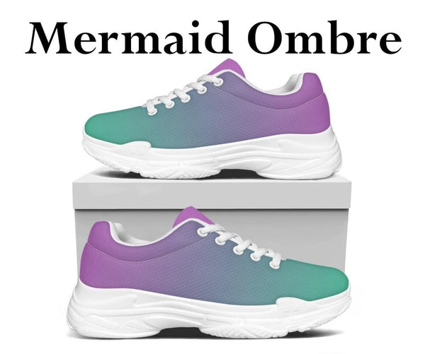 Ombre Mermaid Kitty Kicks™️ MODERN WALKING SHOES **REQUEST A PREORDER INVOICE** ($5 deposit will be applied to your full invoice)