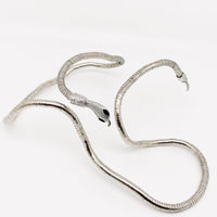 Mio Queena - Bendable Snake Necklace/Bracelet: Silver