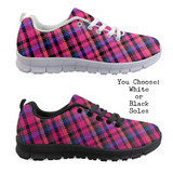 Pink Plaid CLASSIC WALKING SHOES **REQUEST A PREORDER INVOICE**