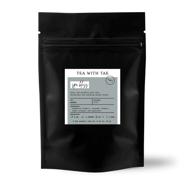 Tea with Tae - Spa Bliss Herbal Relaxing Tea (Small Pouch - 5 Tea Bags)