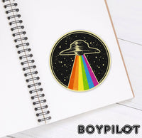 BoyPilot Goods - Rainbow UFO Sticker