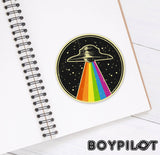 BoyPilot Goods - Rainbow UFO Sticker
