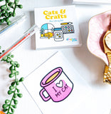 A Brighter Year - Cats & Crafts Mini Coloring Book