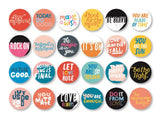 Gibbs Smith - “Love, Always” Pinback Buttons by Spumoni (Sold Separately)