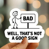 Mystical Monkey Toes - Bad Sign Sticker