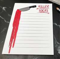drawn by water - Killer Ideas Checklist Notepad