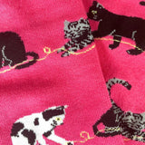Imagery Socks - Pink Cats Adult Socks