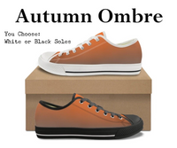 Autumn Ombre CANVAS LOW TOP SHOES **REQUEST A PREORDER INVOICE**