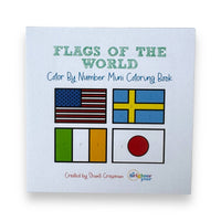 A Brighter Year - Color by Number Mini Coloring Book: Flags of the World