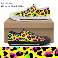 Yellow Cheetah CANVAS LOW TOP SHOES **REQUEST A PREORDER INVOICE**