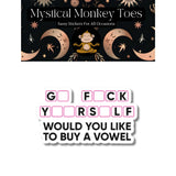 Mystical Monkey Toes - “…Buy a Vowel” Sticker NSFW