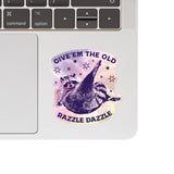 Juju and Moxie - Razzle Dazzle Raccoon Vinyl Sticker