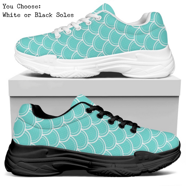 Sea Scales Kitty Kicks™️ MODERN WALKING SHOES **REQUEST A PREORDER INVOICE** ($5 deposit will be applied to your full invoice)