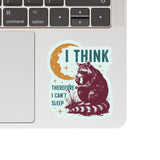 Juju and Moxie - Sleepless Raccoon Vinyl Sticker