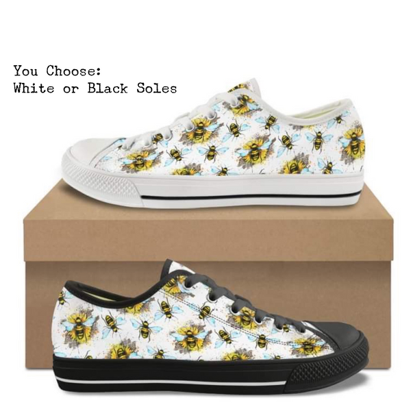 Happy Bees CANVAS LOW TOP SHOES **REQUEST A PREORDER INVOICE**