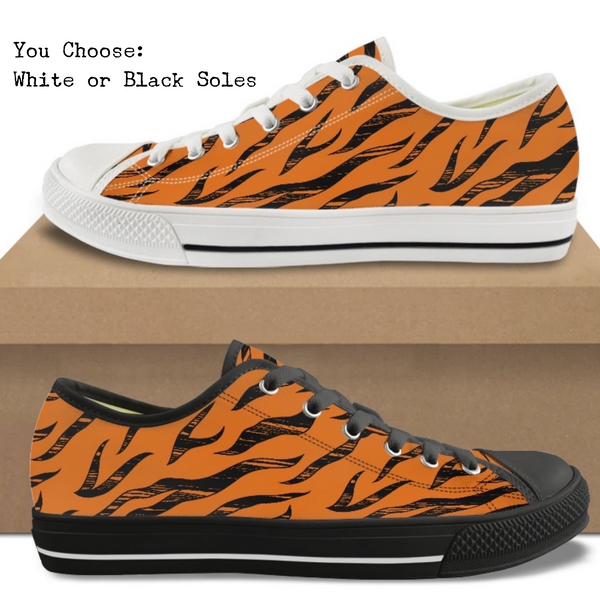 Tiger Kitty Kicks™️ CANVAS LOW TOP SHOES **REQUEST A PREORDER INVOICE** ($5 deposit will be applied to your full invoice)
