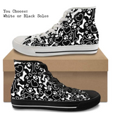 Dog Love CANVAS HIGH TOP SHOES **REQUEST A PREORDER INVOICE**