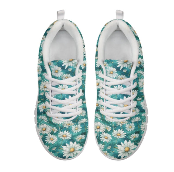 Water Color Daisies CLASSIC WALKING SHOES **REQUEST A PREORDER INVOICE**