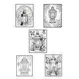 Mystical Monkey Toes - Beautiful Lantern Coloring Sheets With Stackable Crayon
