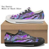 Purple Marble CANVAS LOW TOP SHOES **REQUEST A PREORDER INVOICE**