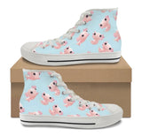 Axolotl Kitty Kicks™️ CANVAS HIGH TOP SHOES **REQUEST A PREORDER INVOICE** ($5 deposit will be applied to your full invoice)