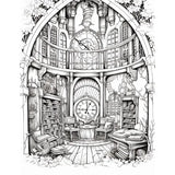 Mystical Monkey Toes - Beautiful Library Coloring Sheets With Stackable Crayon