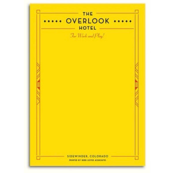 Herb Lester Associates - Fictional Hotel Notepads (Set of 3): The Overlook Hotel