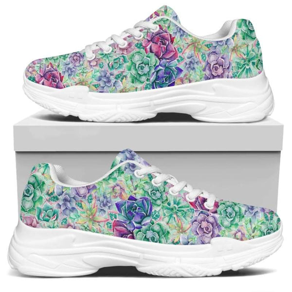 Gorgeous Succulents Kitty Kicks™️ MODERN WALKING SHOES **REQUEST A PREORDER INVOICE** ($5 deposit will be applied to your full invoice)
