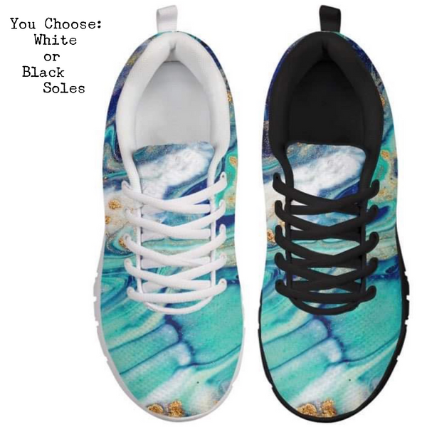 Ocean Marble Kitty Kicks™️ CLASSIC WALKING SHOES **REQUEST A PREORDER INVOICE** ($5 deposit will be applied to your full invoice)