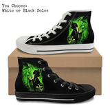 Evil Mistress CANVAS HIGH TOP SHOES **REQUEST A PREORDER INVOICE**